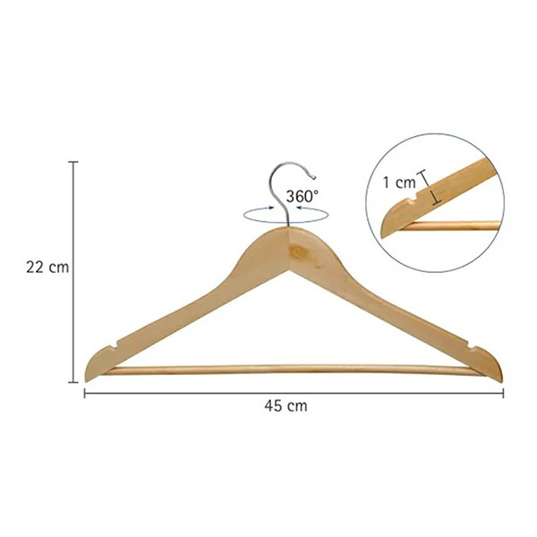 Maul cintre en bois (8 pièces) 402305 - 2
