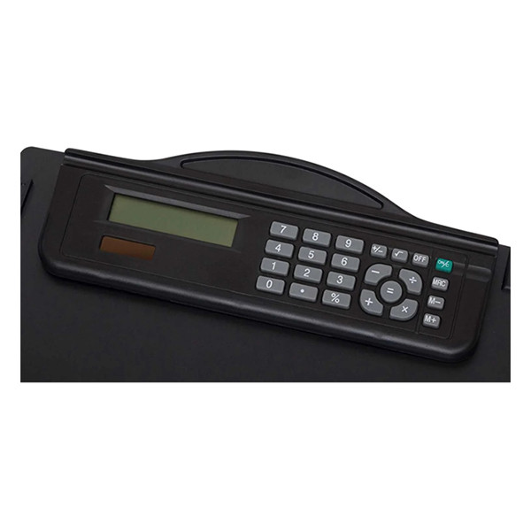 Maul porte-bloc en plastique A4 vertical avec calculatrice - noir 402317 - 4