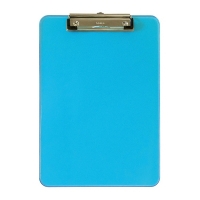 Maul porte-bloc néon A4 vertical - bleu transparent 402204