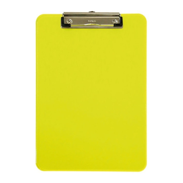Maul porte-bloc néon A4 vertical - jaune transparent 402203 - 1