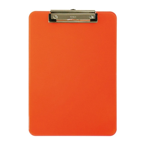 Maul porte-bloc néon A4 vertical - orange transparent 402205 - 1