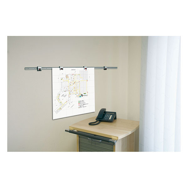 Maul rail mural comprenant 4 attaches mobiles (1 mètre) 402244 - 6