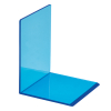 Maul serre-livres acrylique 10 x 10 x 13 cm (2 pièces) - bleu fluo transparent 402341 - 1