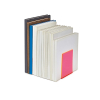 Maul serre-livres acrylique 10 x 10 x 13 cm (2 pièces) - rose fluo transparent 402340 - 6
