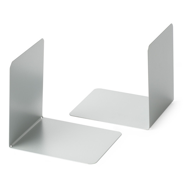 Maul serre-livres en métal 14 x 12 x 14 cm (2 pièces) - argent 402192 - 1