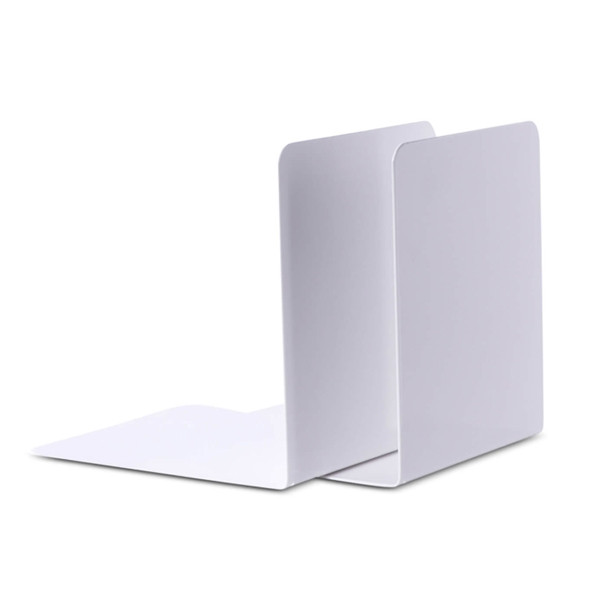 Maul serre-livres en métal 14 x 12 x 14 cm (2 pièces) - blanc 402274 - 1