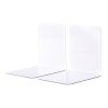 Maul serre-livres en métal 14 x 12 x 14 cm (2 pièces) - blanc 402274 - 2