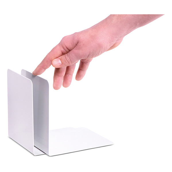 Maul serre-livres en métal 14 x 12 x 14 cm (2 pièces) - gris 402276 - 4