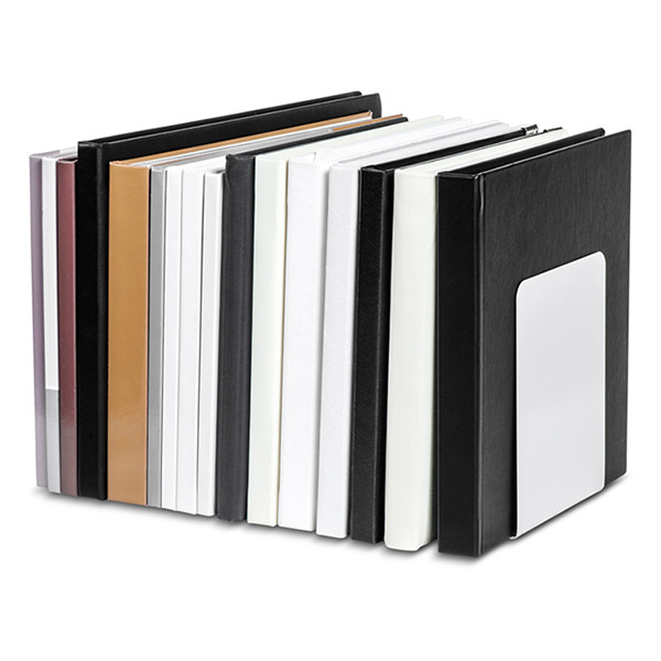 Maul serre-livres en métal 14 x 12 x 14 cm (2 pièces) - gris 402276 - 6