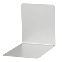 Maul serre-livres en métal avec support magnétique 14 x 12 x 14 cm (2 pièces) - argent 402282