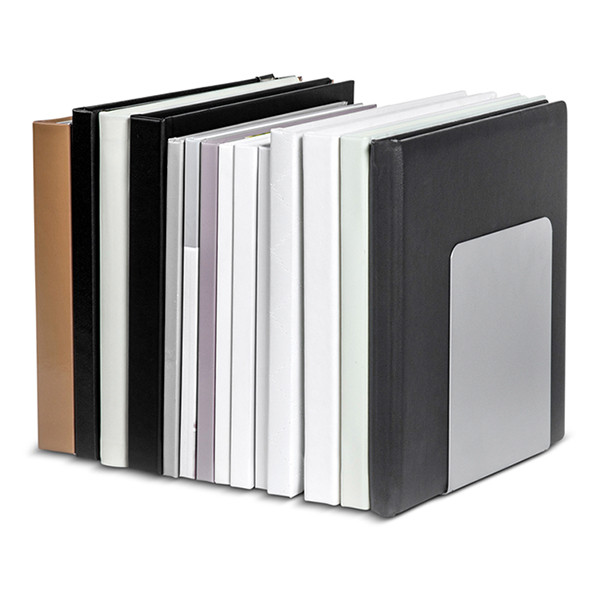 Maul serre-livres en métal avec support magnétique 14 x 12 x 14 cm (2 pièces) - argent 402282 - 6