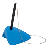 Maul stylo à bille sur socle en plastique recyclé - bleu 424900
