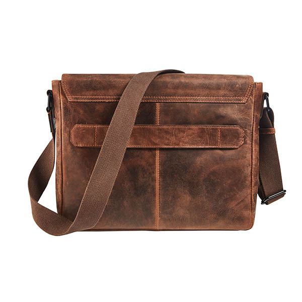 Maverick sac bandoulière en cuir avec compartiment pour ordinateur portable 14 pouces 229902 - 3