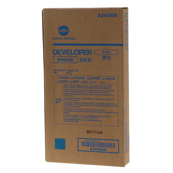 Konica Minolta DV-614C (A3VX900) développeur cyan (d'origine) 072858 - 1