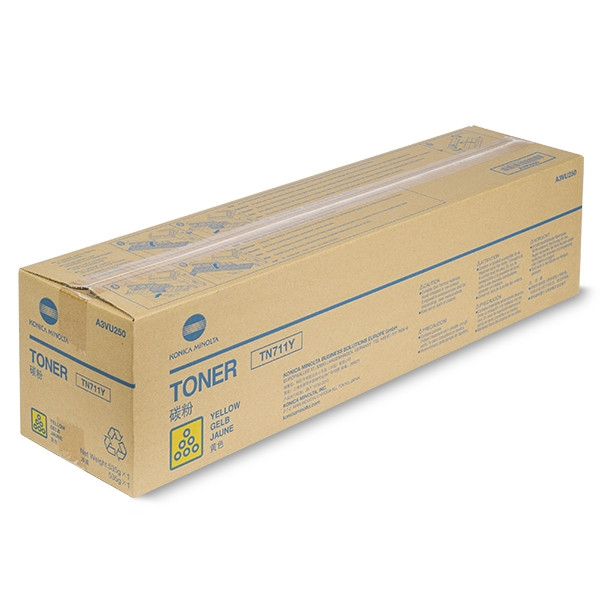 Konica Minolta TN-711Y (A3VU250) toner (d'origine) - jaune 072628 - 1