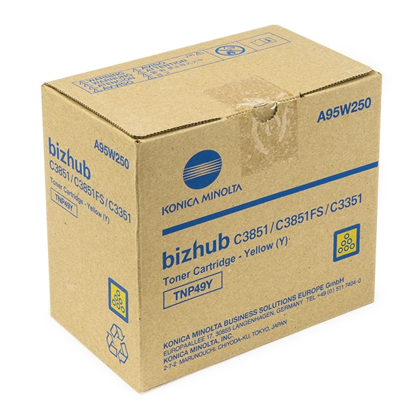 Konica Minolta TNP-49y (A95W250) toner (d'origine) - jaune 032646 - 1
