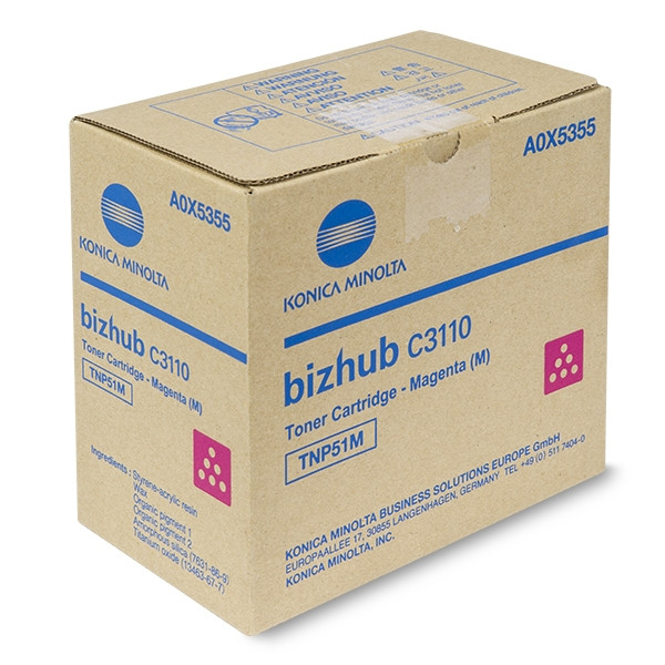 Konica Minolta TNP-51M toner (d'origine) - magenta 072908 - 1