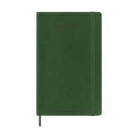 Moleskine Large agenda semainer 18 mois 2026-2027 à couverture souple (ANGL) - vert myrte 440044