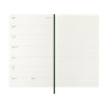 Moleskine Large agenda semainer 18 mois 2026-2027 à couverture souple (ANGL) - vert myrte 440044 - 3