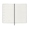 Moleskine Large agenda semainier 18 mois 2026-2027 à couverture rigide (ANGL) - noir 440036 - 3