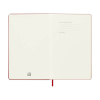 Moleskine Large agenda semainier 18 mois 2026-2027 à couverture rigide (ANGL) - rouge écarlate 440038 - 2