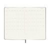 Moleskine Large agenda semainier 18 mois 2026-2027 à couverture rigide (horizontal) ANGL - noir 440045 - 4