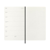 Moleskine Large agenda semainier 18 mois 2026-2027 à couverture souple (ANGL) - noir 440040 - 3