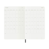 Moleskine Large agenda semainier 18 mois 2026-2027 à couverture souple (ANGL) - noir 440040 - 4