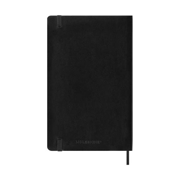 Moleskine Large agenda semainier 18 mois 2026-2027 à couverture souple (ANGL) - noir 440040 - 6
