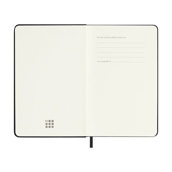 Moleskine Pocket 18 mois agenda semainier 2025/2026 à couverture rigide (ANGL) - noir 262535 - 6
