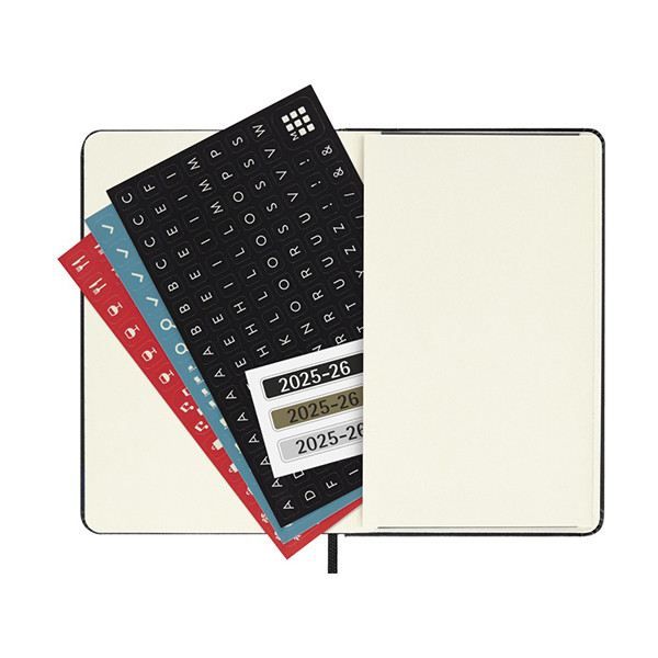 Moleskine Pocket 18 mois agenda semainier 2025/2026 à couverture rigide (ANGL) - noir 262535 - 7