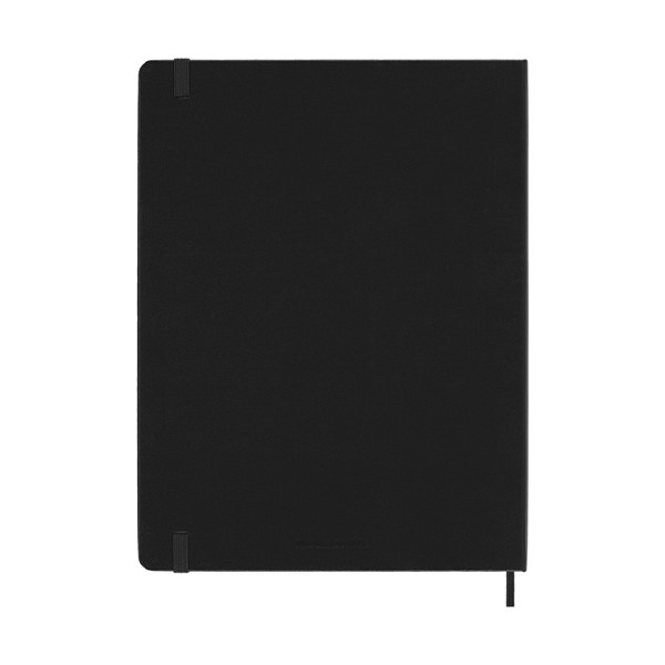 Moleskine XL 18 mois agenda semainier 2025/2026 à couverture rigide (ANGL) - noir 262537 - 3