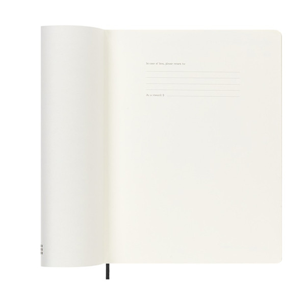 Moleskine XL 18 mois agenda semainier 2025/2026 à couverture souple (ANGL) - noir 262541 - 6