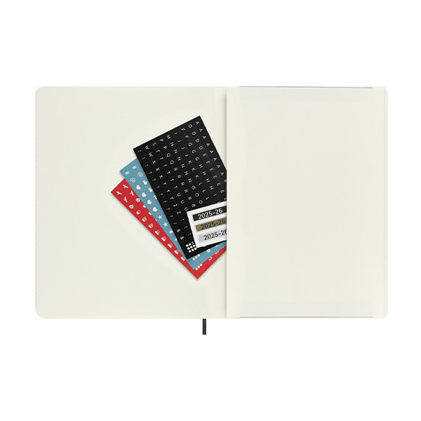 Moleskine XL 18 mois agenda semainier 2025/2026 à couverture souple (ANGL) - noir 262541 - 7