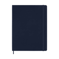 Moleskine XL agenda semainier 12 mois 2027, couverture rigide (ANG) - bleu saphir 440047