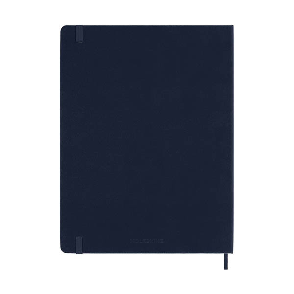 Moleskine XL agenda semainier 12 mois 2027, couverture rigide (ANG) - bleu saphir 440047 - 6