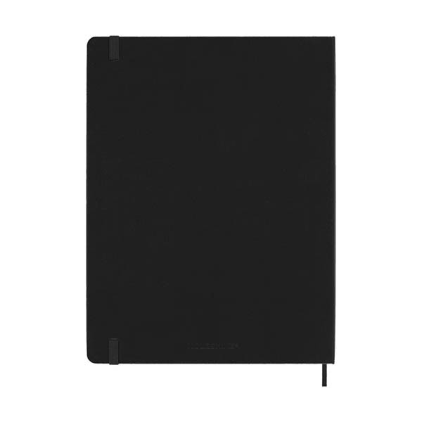 Moleskine XL agenda semainier 12 mois 2027, couverture rigide (ANG) - noir 440046 - 6
