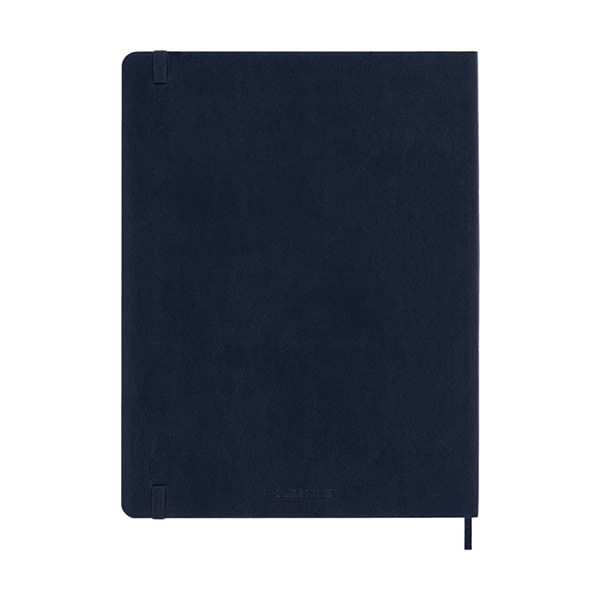 Moleskine XL agenda semainier 12 mois 2027, couverture souple (ANG) - bleu saphir 440049 - 6