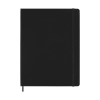 Moleskine XL agenda semainier 18 mois 2026-2027 à couverture rigide (ANGL) - noir 440037