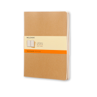 Moleskine XL cahier ligné (3 pièces) - kraft 313100