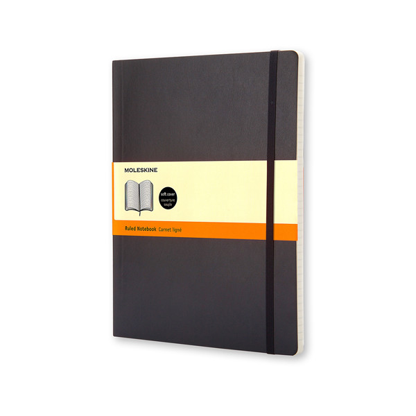 Moleskine XL carnet ligné couverture souple - noir 313080 - 1