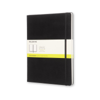 Moleskine XL carnet vierge couverture rigide - noir 313065