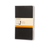 Moleskine grand cahier ligné (3 pièces) - noir 313096 - 1