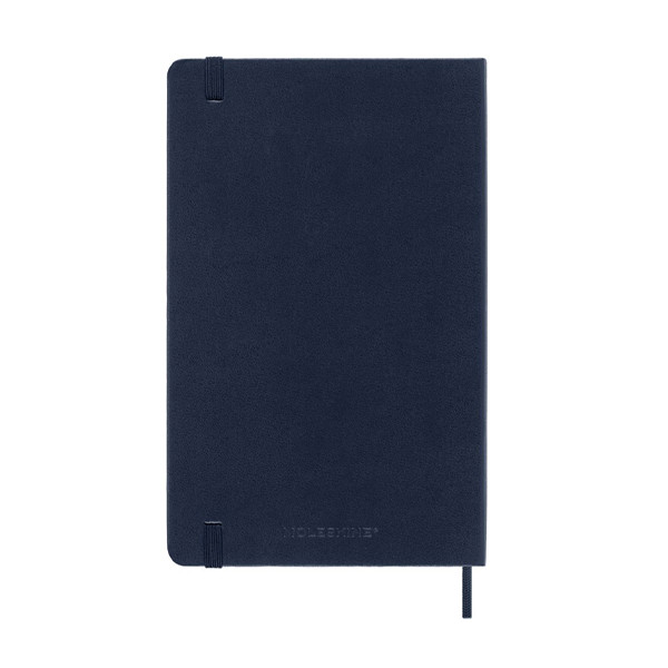 Moleskine large 18 mois agenda semainier 2025/2026 à couverture rigide (ANGL) - bleu saphir 262539 - 3