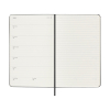 Moleskine large 18 mois agenda semainier 2025/2026 à couverture rigide (ANGL) - noir 262536 - 5