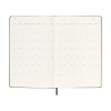 Moleskine large 18 mois agenda semainier 2025/2026 à couverture rigide (ANGL) - noir 262536 - 4