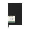 Moleskine large 18 mois agenda semainier 2025/2026 à couverture rigide (ANGL) - noir 262536 - 2