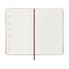 Moleskine large 18 mois agenda semainier 2025/2026 à couverture rigide (ANGL) - rouge écarlate 262538 - 5