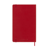 Moleskine large 18 mois agenda semainier 2025/2026 à couverture rigide (ANGL) - rouge écarlate 262538 - 3