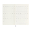 Moleskine large 18 mois agenda semainier 2025/2026 à couverture souple (ANGL) - bleu saphir 262543 - 4